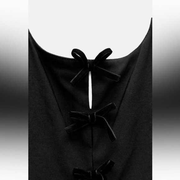 ZARA VOLUMINOUS HALTER NECK DRESS - Picture 7 of 7